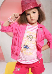 粉紅娜娜品牌童装加盟，国际童装加盟，时尚童装图片