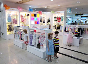沐阳童sunlovebaby店面效果图，童装品牌沐阳童sunlovebaby招商加盟
